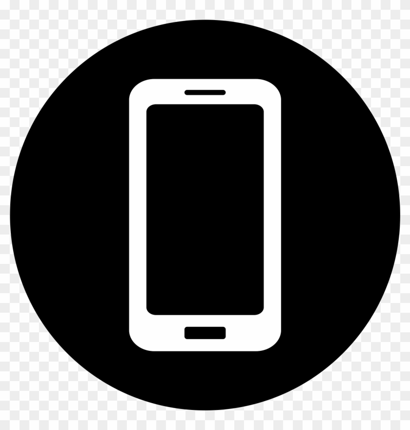 Mobile Icon White On Black Icons Png Free Png And Cell Clipart #59081