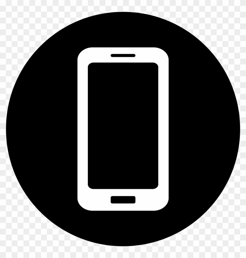 Mobile Icon White On Black Icons Png Free Png And Cell Clipart