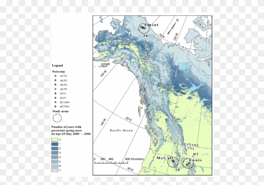 Study Areas In Alaska, Montana, And Idaho, Usa, Where - Atlas Clipart #59188