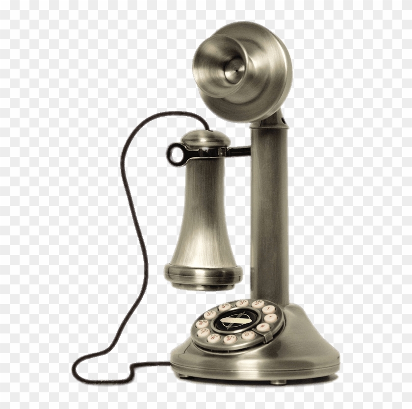 Early 20th Century Vintage Phone Icon Silver - Old School House Phone Clipart #59210