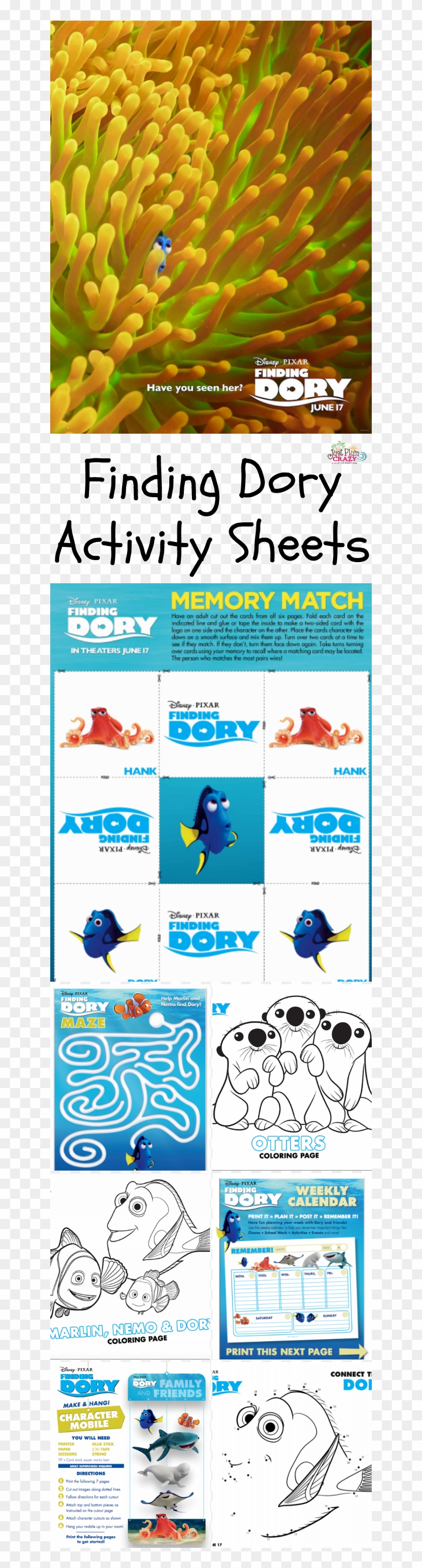 When Dory Suddenly Remembers That She Has A Family - Cartoon Clipart