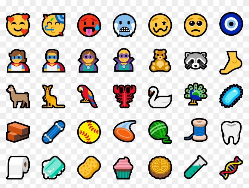 157 New Emoji With Unicode 11 In Windows 10 - Emoji Microsoft Clipart #59641