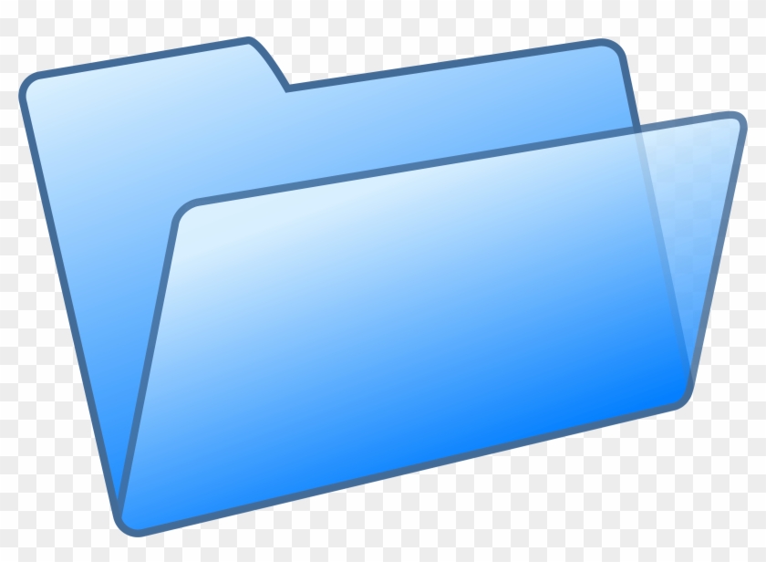 Blue Open Folder Dropbox - Folder Clip Art - Png Download
