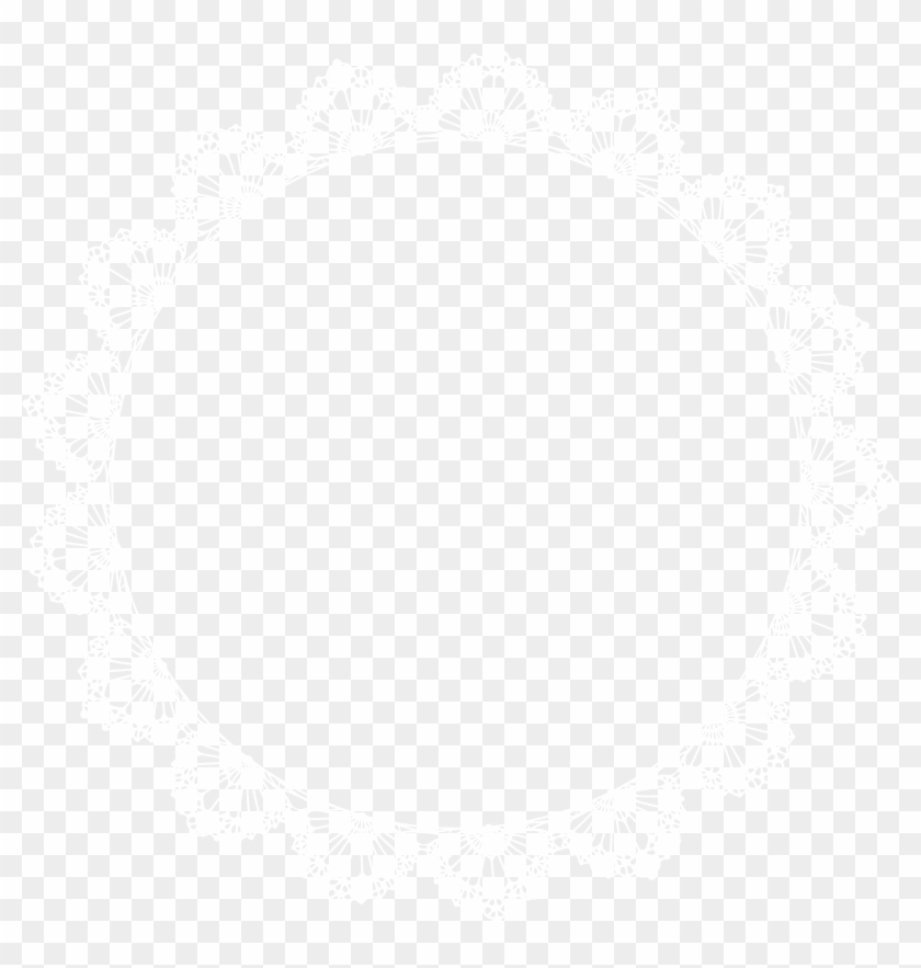 White Lace Border Frame Transparent Image Clipart