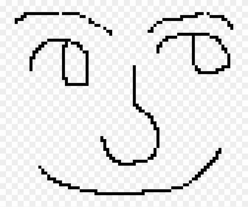 Lenny Face - Line Art Clipart