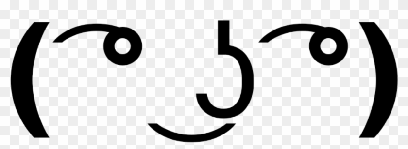 /get Wrecked/ Lenny Face Lennyface Black Bts Doodle - Get Wrecked Png Clipart