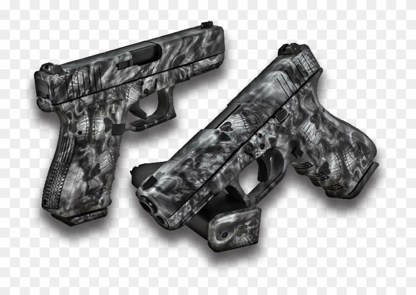 Reaper Black Glock Pistol - Hydro Dipping Clipart #500475