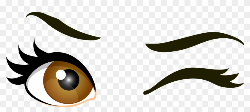 Brown Winking Eyes Png Clip Art Best Ⓒ - Human Eye Eyes Clipart Transparent Png #500514