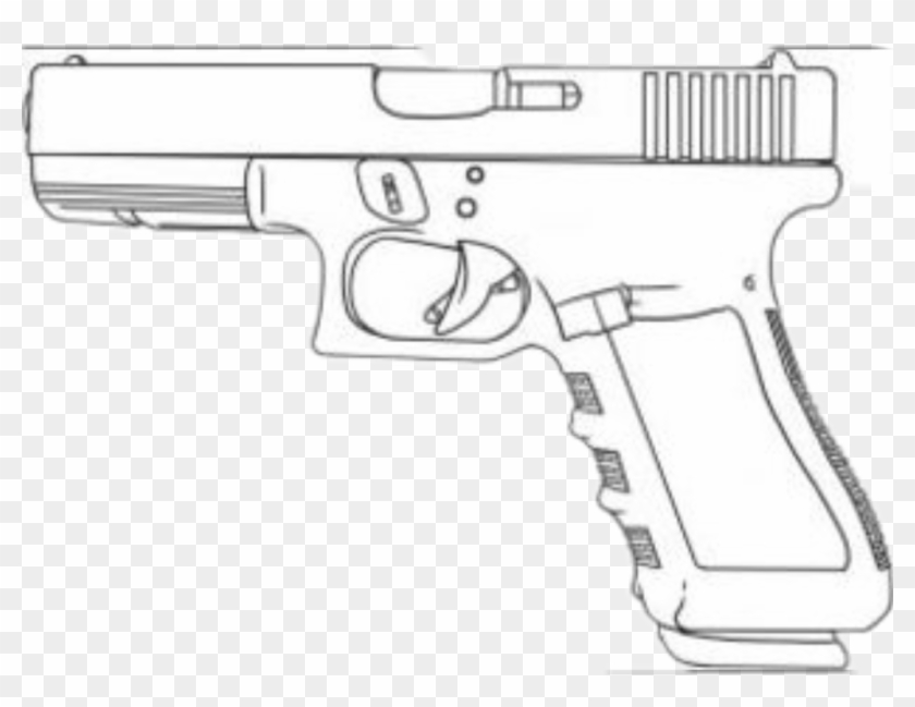 Glock Sticker - Desenho De Arma Glock Clipart