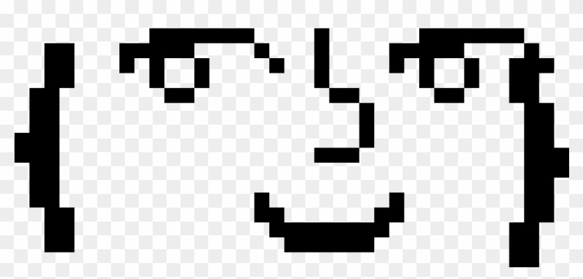 Lenny Face - Pixel Art Mario Star Clipart