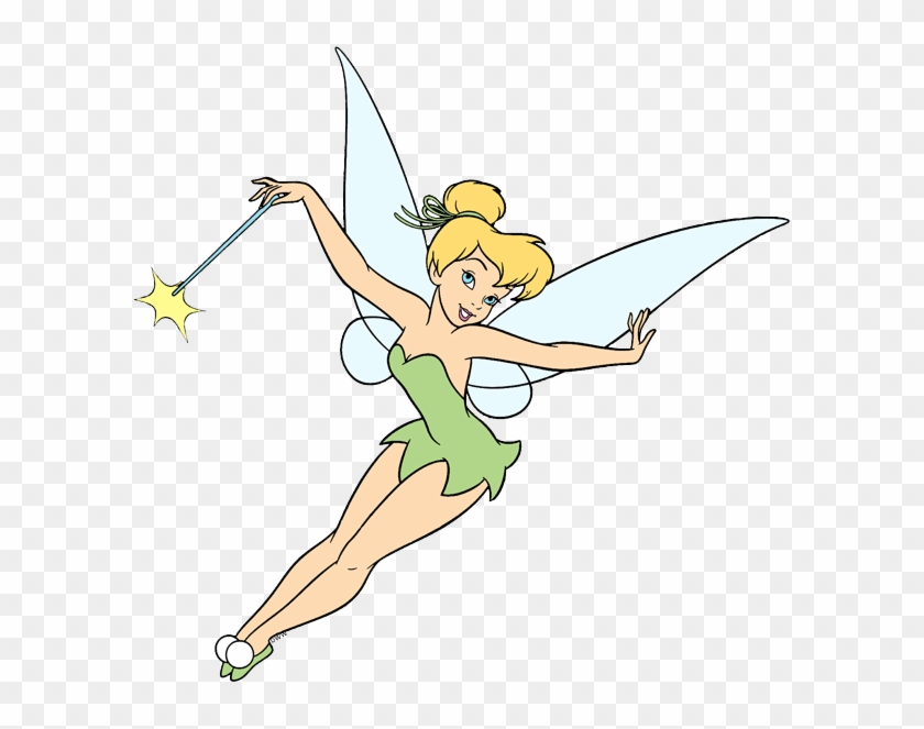 Magical Clipart Tinkerbell Wand - Tinkerbell And Her Wand - Png Download