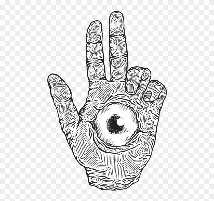 Transparent-grandparents Png Transparent Hand Eyeball - Baphomet Png Clipart