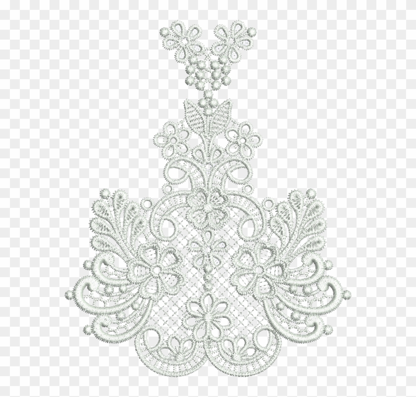 Taj Border Centre - Lace Applique Png Transparent Clipart