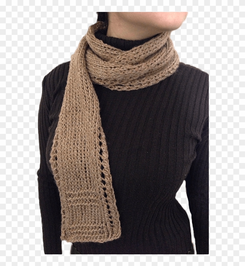 Free Unisex Lace Border Scarf Knitting Patterns Clipart