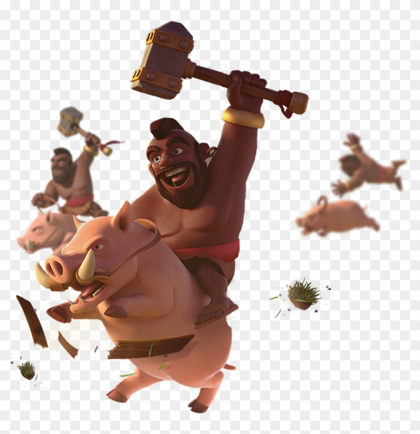 Hammer Time - Clash Of Clans Hog Rider Clipart