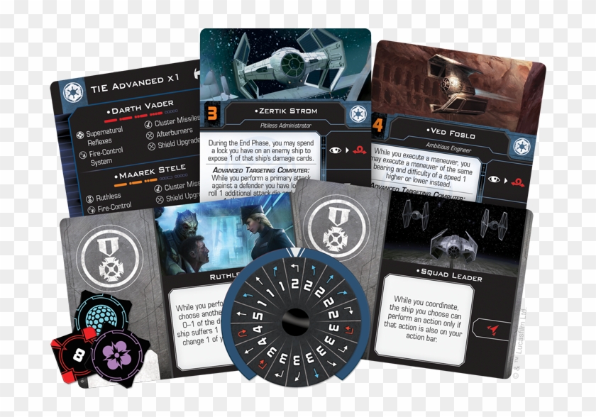 Swz07 A1 Tie-advance Spread2 - X Wing 2.0 Tie Advanced Clipart