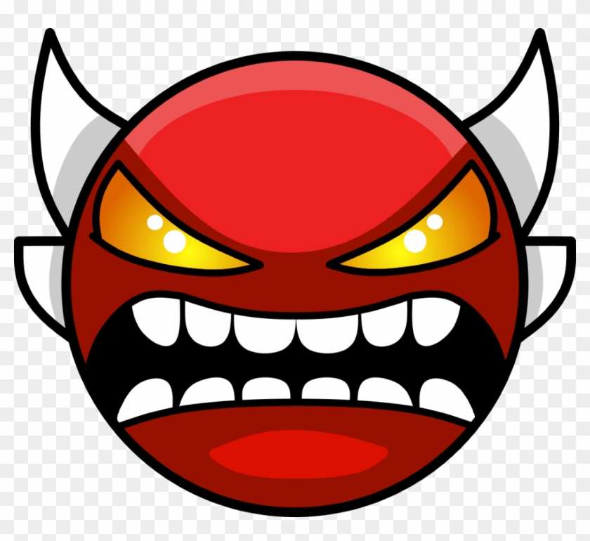 Geometry Dash Demon Face Clipart #501818