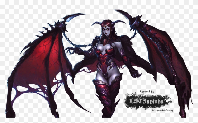 Demon Animals Tags Anime Evil Little Girl Demon Stuffed - Female Demon Png Clipart