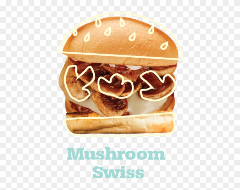 The Atomic Burger Green Chile Burger Jamburger Mushroom - Fast Food Clipart