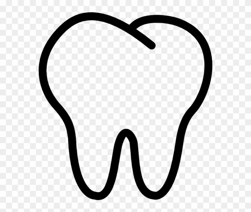Tooth Outline Free Vector Icons Designed By Freepik - Heart Clipart