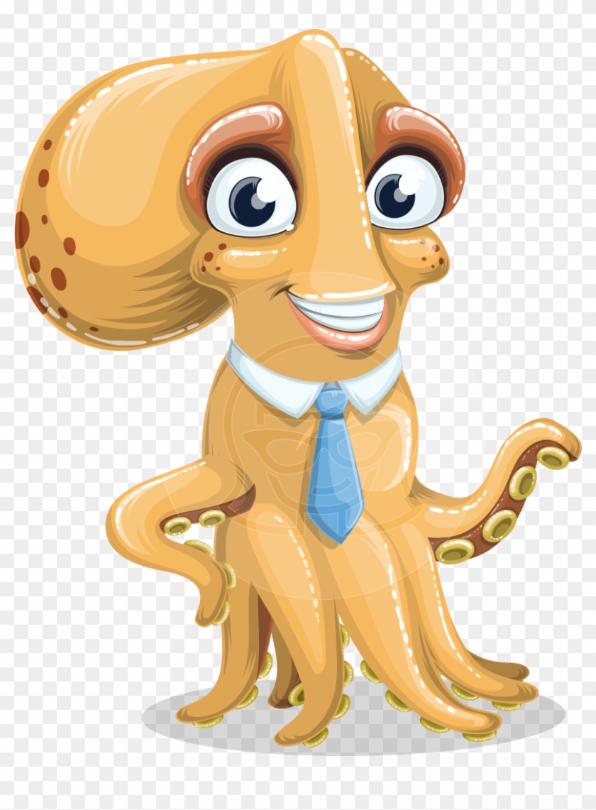 Temper The Business Octopus - Octopus Thumbs Up Clipart