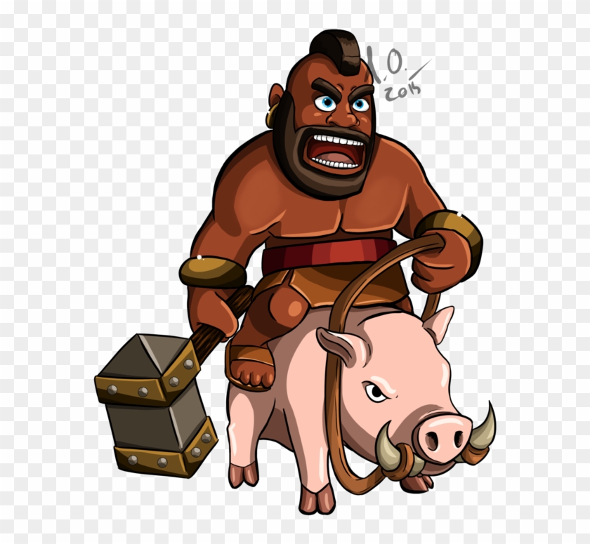 Clash Royale Hog Rider Drawing , Png Download - Clash Royale Hog Rider Drawing Clipart