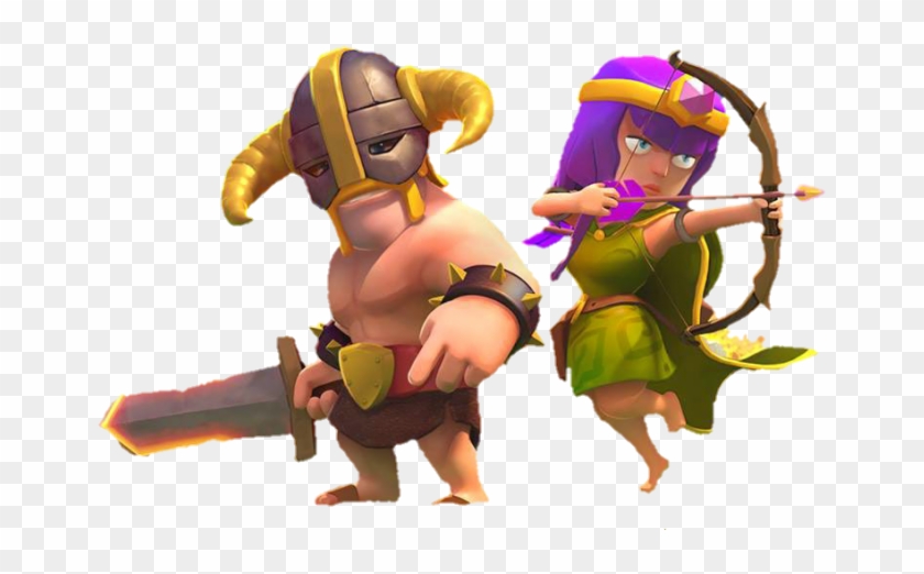 Barbaro Clash Royale Png - Coc Barbarian Png Clipart #502712