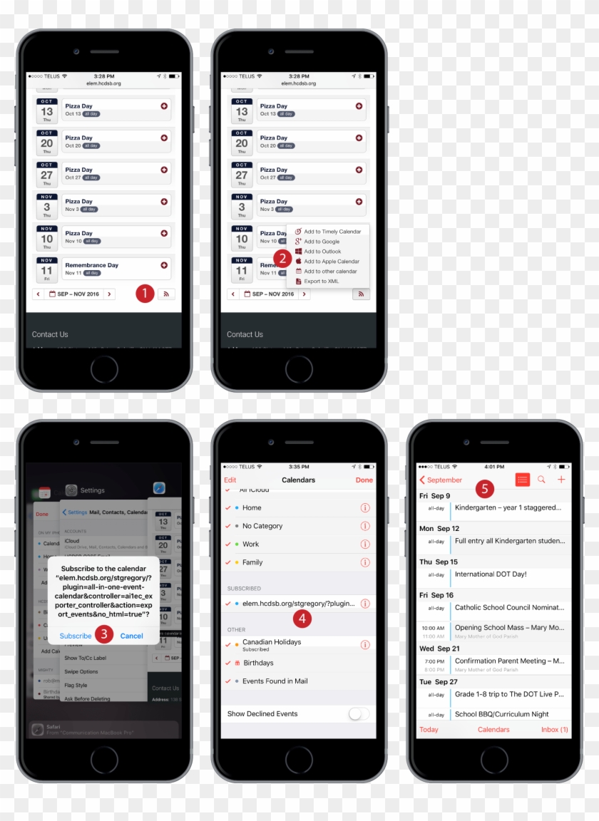 Subscribe To School Calendar - Iphone Clipart