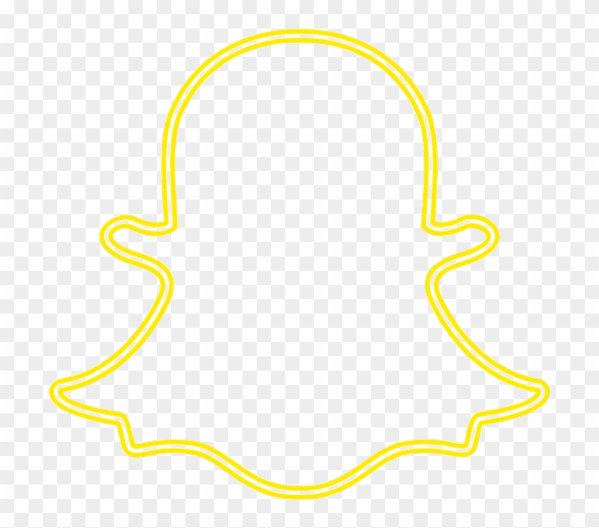 Snapchat Logo Png - Neon Snapchat Logo Png Clipart #503470