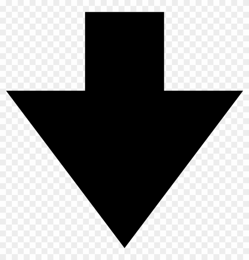 Down Arrow Word - Arrow Down Small Size Clipart