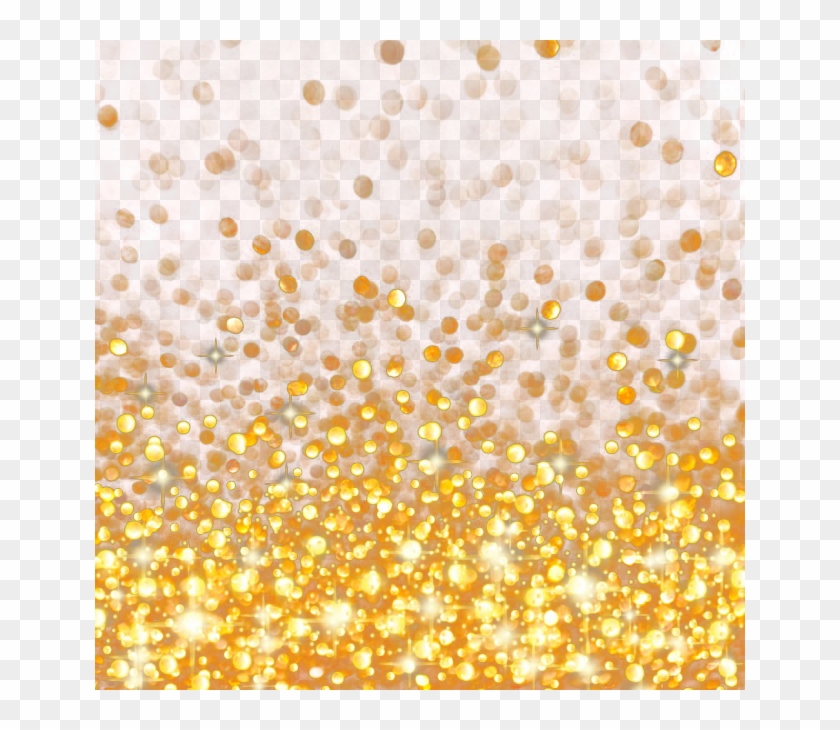 Transparent Golden Bokeh With Glows Png Image Free - Gold Light Spot Png Clipart