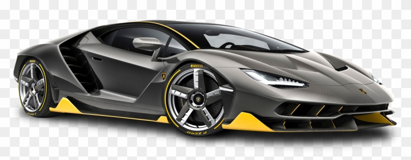 Lamborghini Centenario Lp 770 4 Black Car Png Image - Lamborghini Car Png Clipart #504117