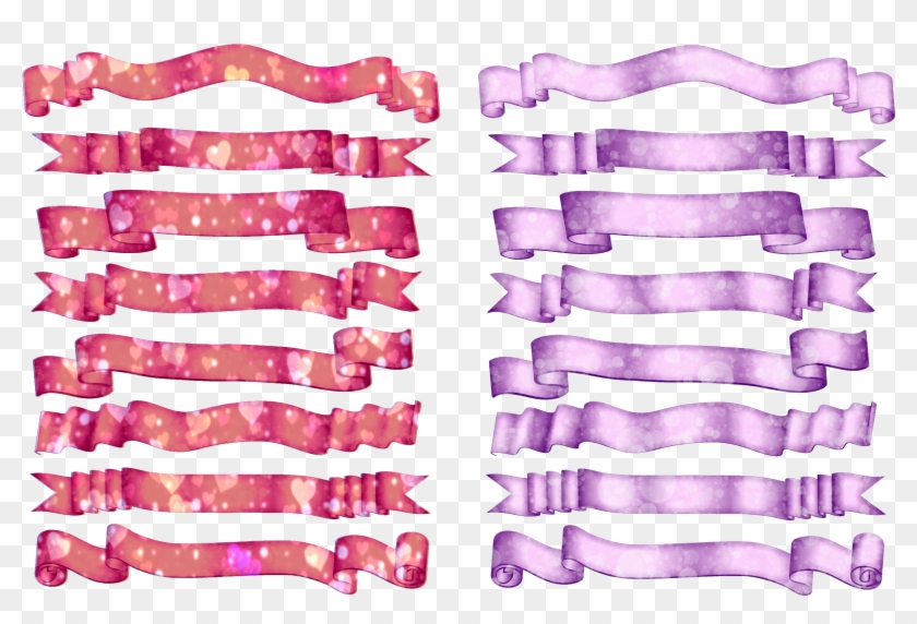 Bokeh Banner Ribbons Pennant Clipart