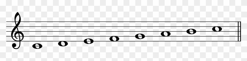 C Major Scale 1 - D Major Blue Scale Clipart #504627