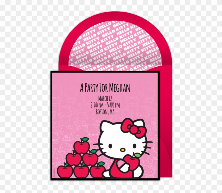 Hello Kitty Bow Online Invitation - Hello Kitty Png Logo Clipart