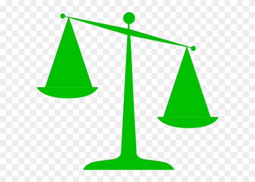 Small - Green Scales Of Justice Clipart #504683