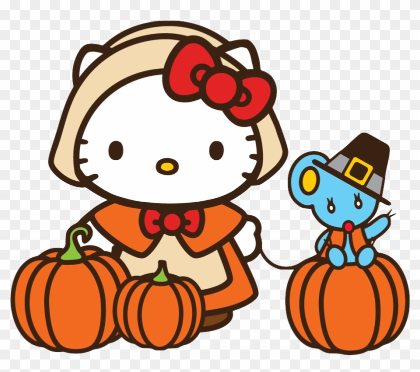 Clip Art Hello Kitty Thanksgiving - Png Download