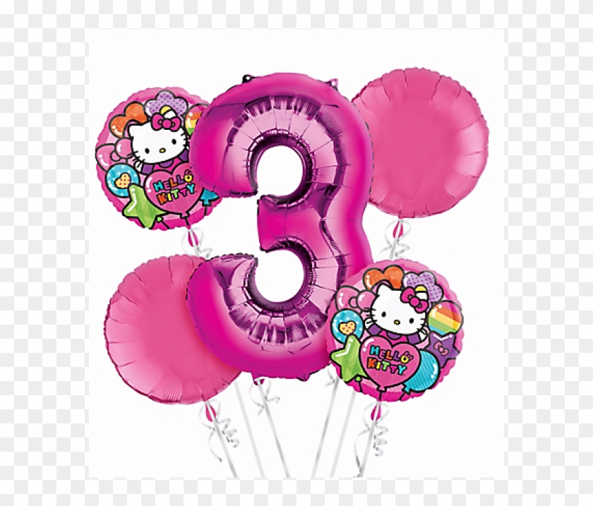 Hello Kitty 3rd Birthday Images - Hello Kitty 4th Birthday Clipart #505226