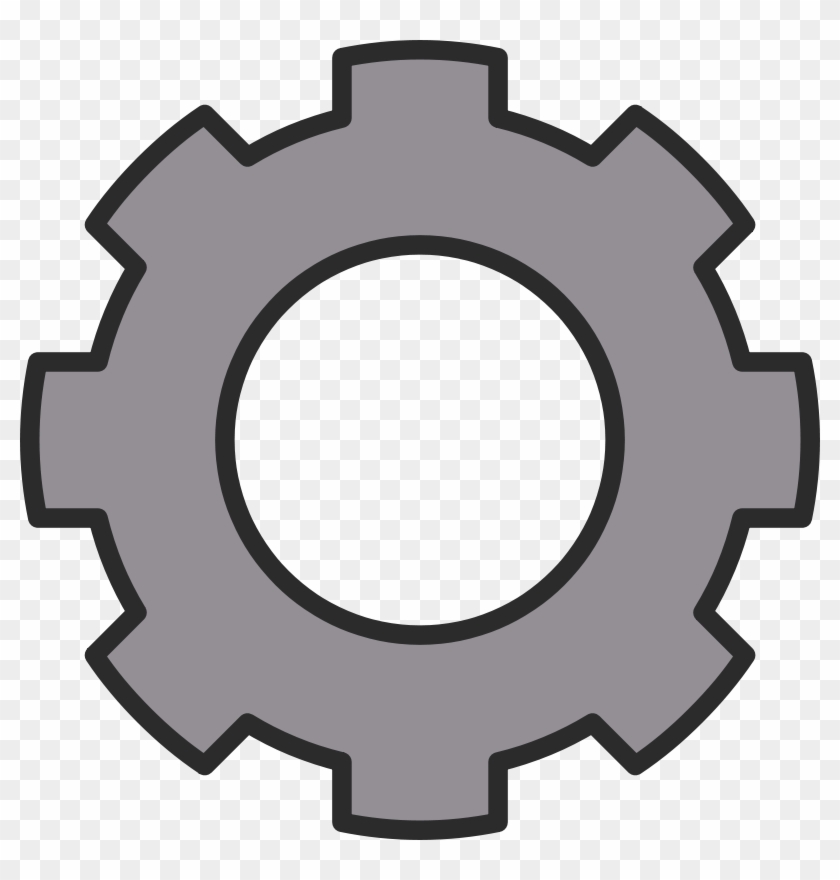 600 X 600 6 - Grey Gear Clipart - Png Download