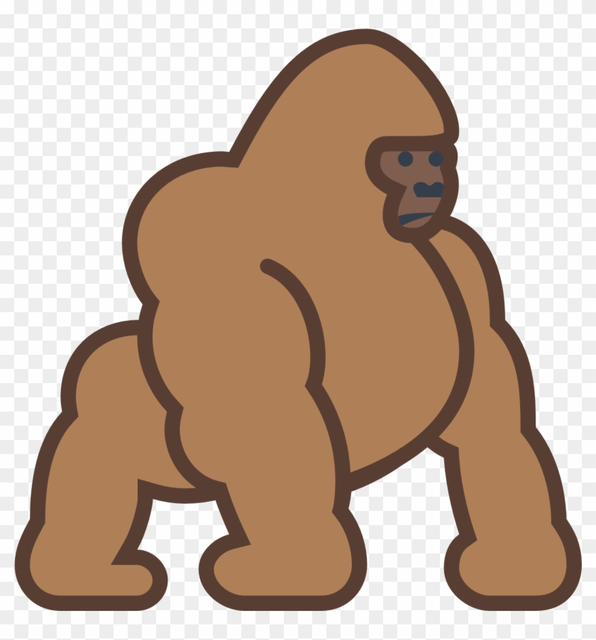 Collection Clipart Png Gorilla - Gorilla Cartoon Png Transparent Png #505460