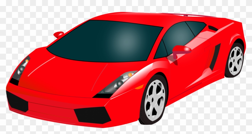 Open - Red Lamborghini Clip Art - Png Download