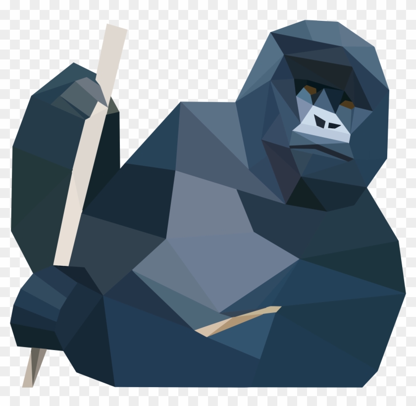 This Free Icons Png Design Of Low Poly Gorilla Clipart #505879