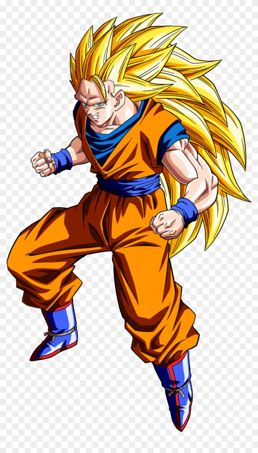 28 De Abril De - Dragon Ball Goku Ssj 3 Clipart