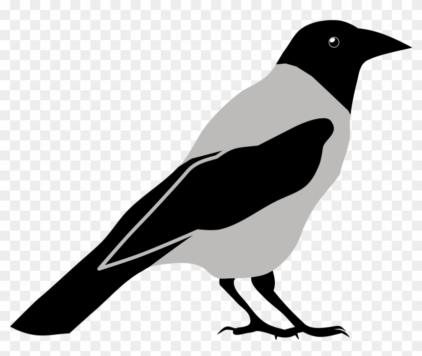 Clip Royalty Free Library Clip Art Black And White - Crow Clip Art Black And White - Png Download #505998