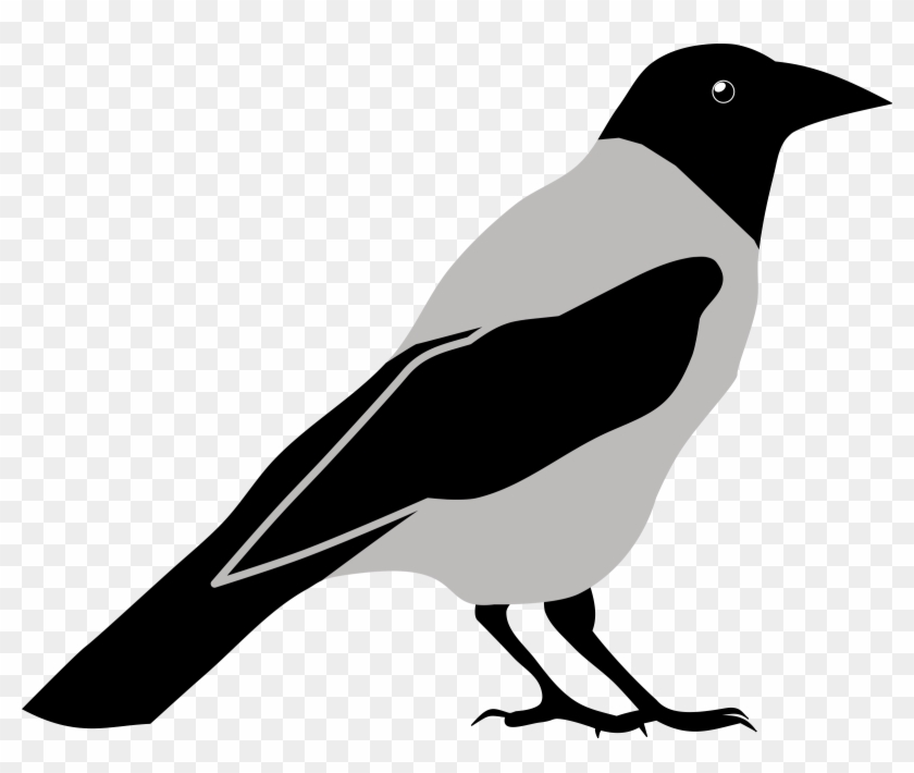 Clip Royalty Free Library Clip Art Black And White - Crow Clip Art Black And White - Png Download