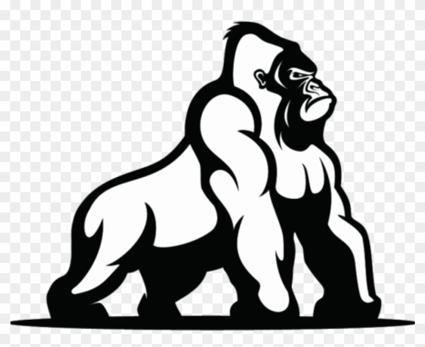 Gorilla Gang - Gorilla Black Png Clipart #506142
