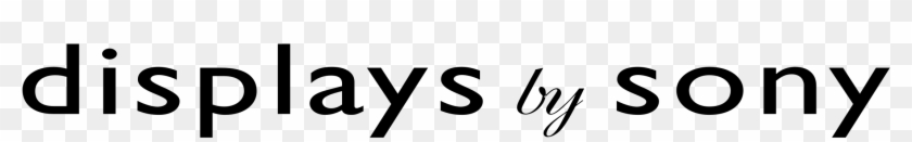 Display By Sony Logo Png Transparent - Calligraphy Clipart