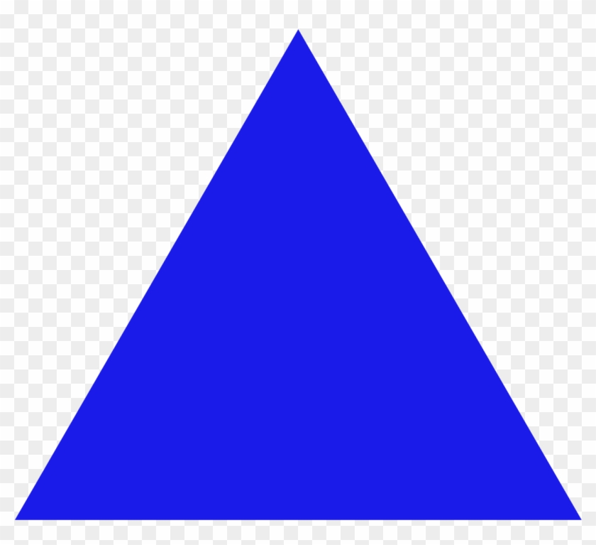 File - Blue Fire - Svg - Triangle Blue Clipart #507449