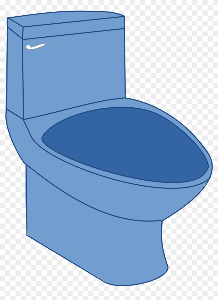 Open - Blue Toilet Clipart #507655