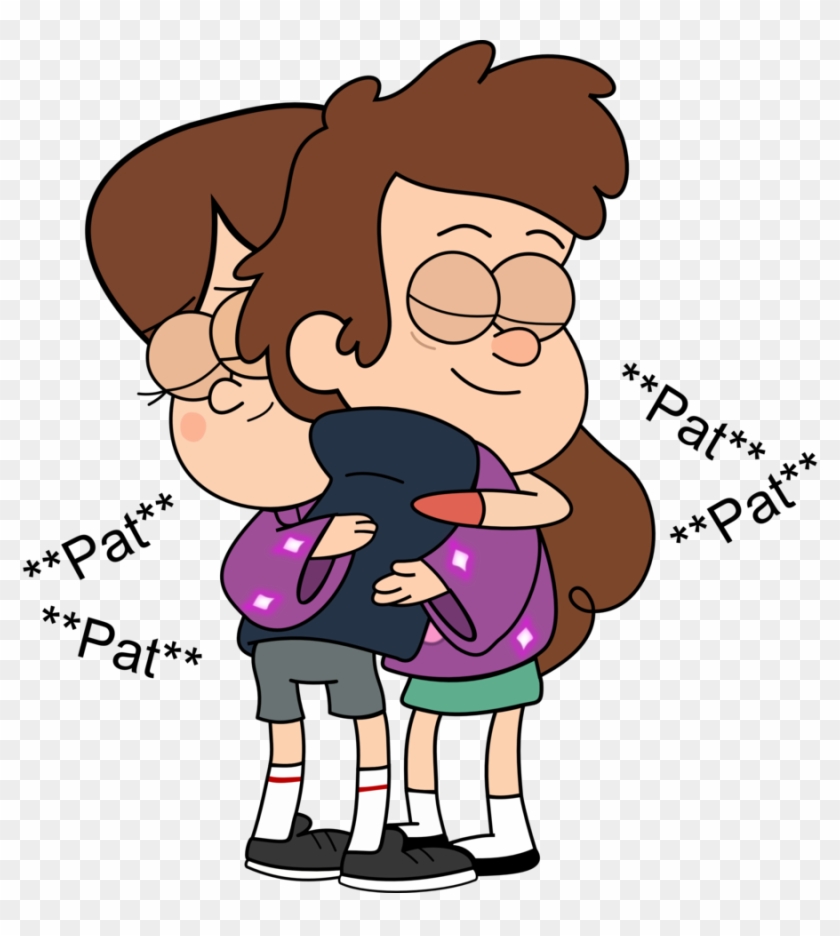 Cartoon Pictures Of Friends Hugging - Mabel And Dipper Hug Clipart